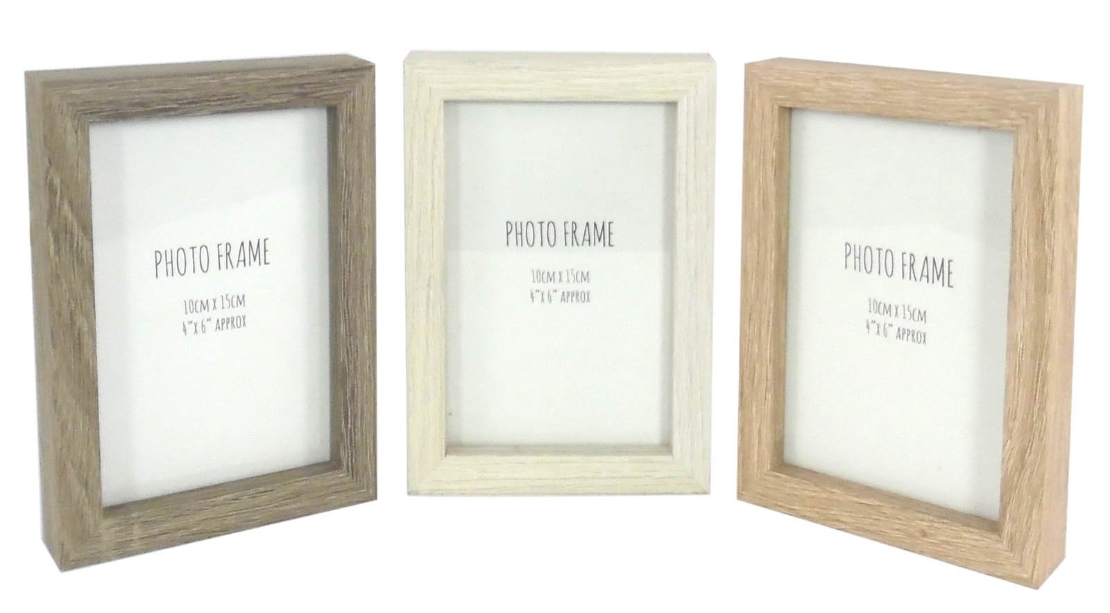 Set Of 3 Wooden Photo Frames