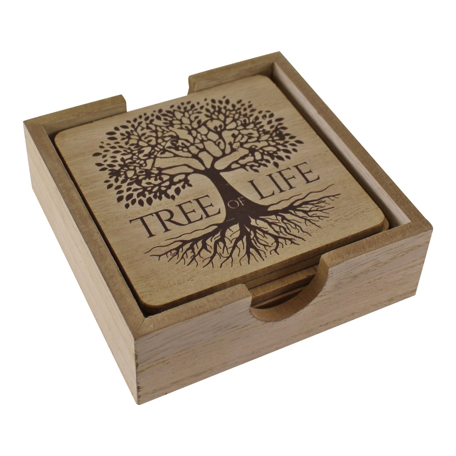 6 Piece Tree Of Life Coaster Set