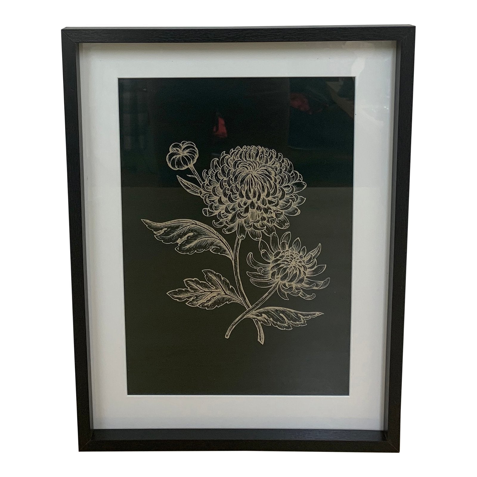 Set of 3 Luxe Flower Framed Prints 40cm