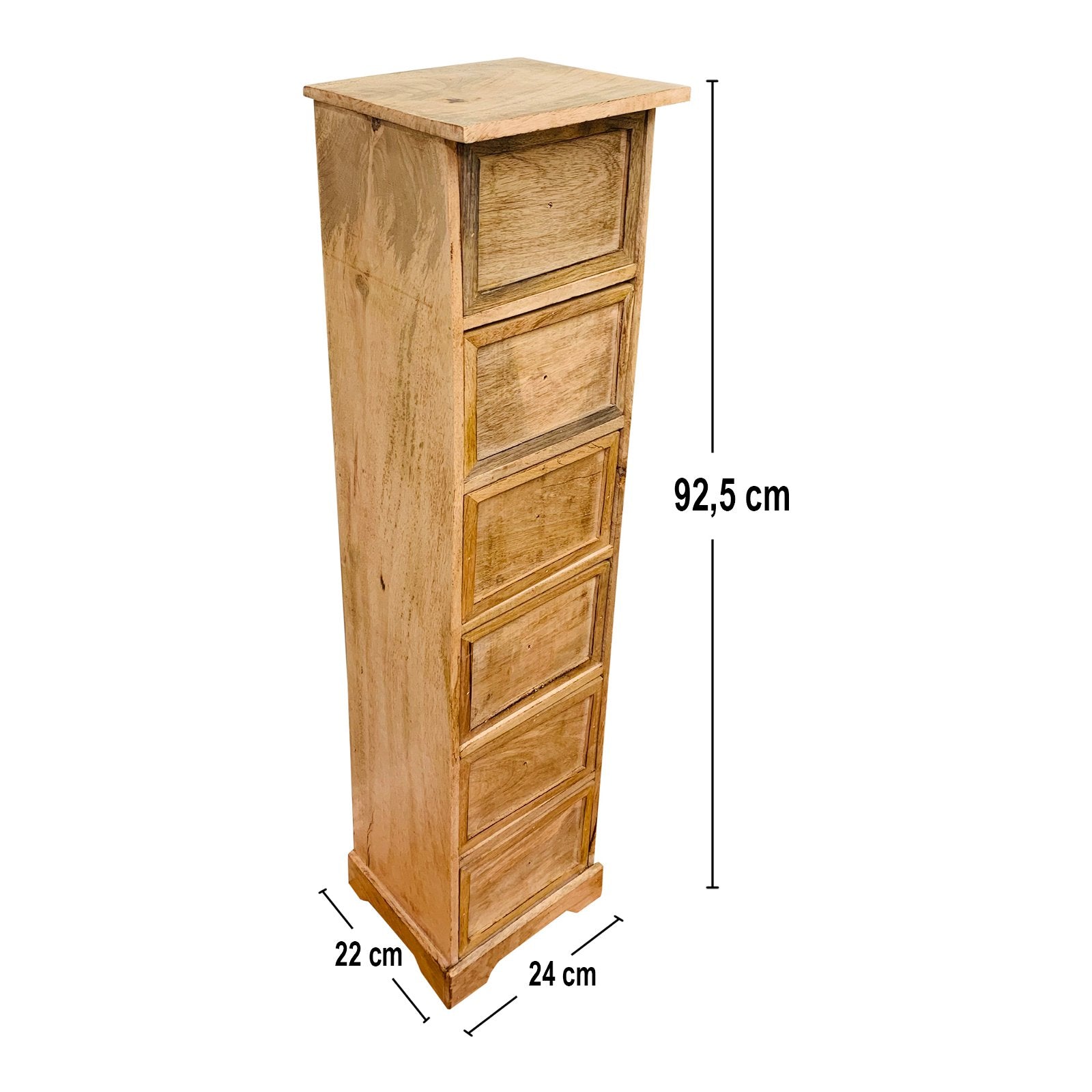 Wooden Cabinet With Six Drawers