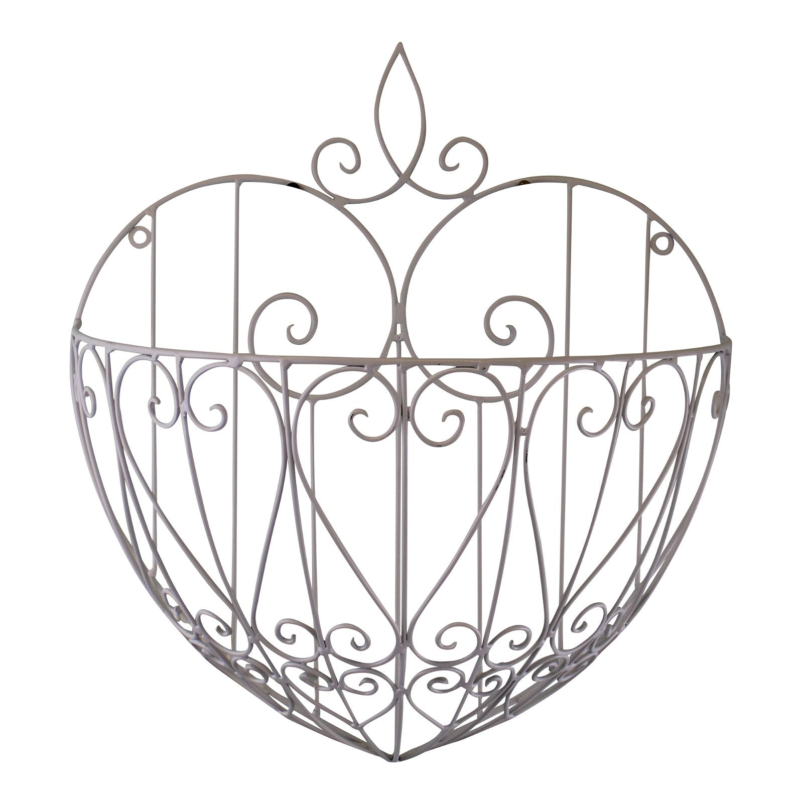 Large Cream Heart Shaped Wall Planter